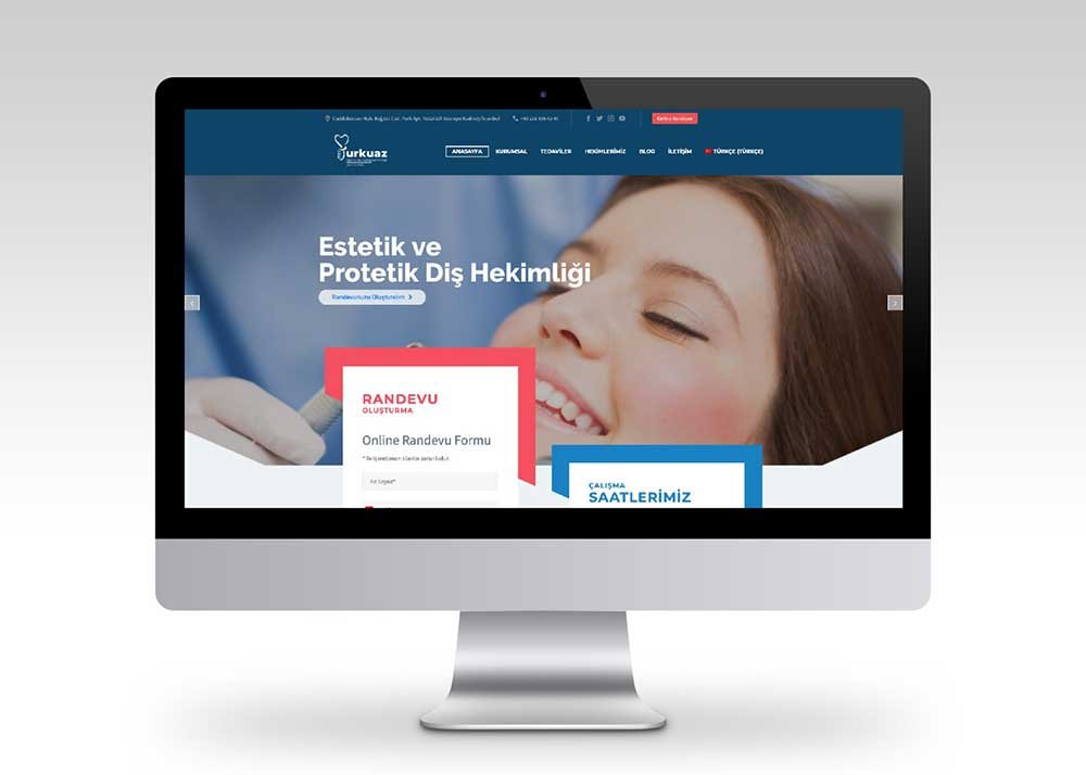 Turquoise Dental Clinic 28 Diş Poliklinik Web Tasarım Örneği