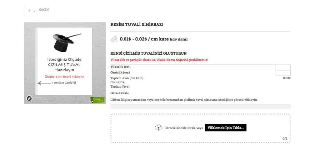 Olcuye Gore Fiyat Hesaplama E Ticaret Sitesi